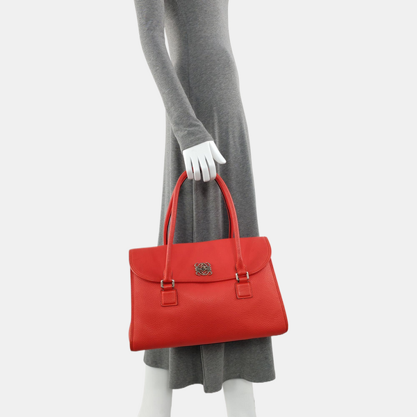 Calfskin Shoulder Bag Red