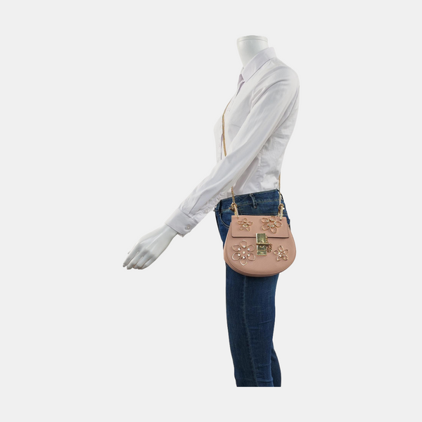 Drew Mini Calfskin Pink