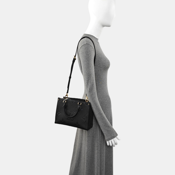 ONTHEGO PM Monogram Calfskin Black