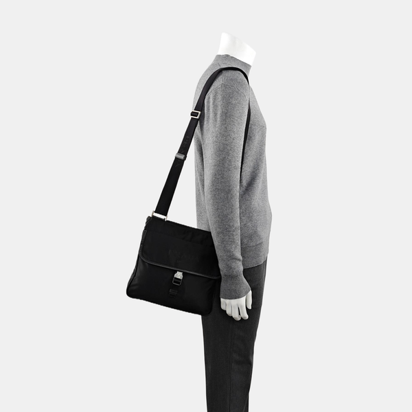 Nylon Shoulder Bag Black