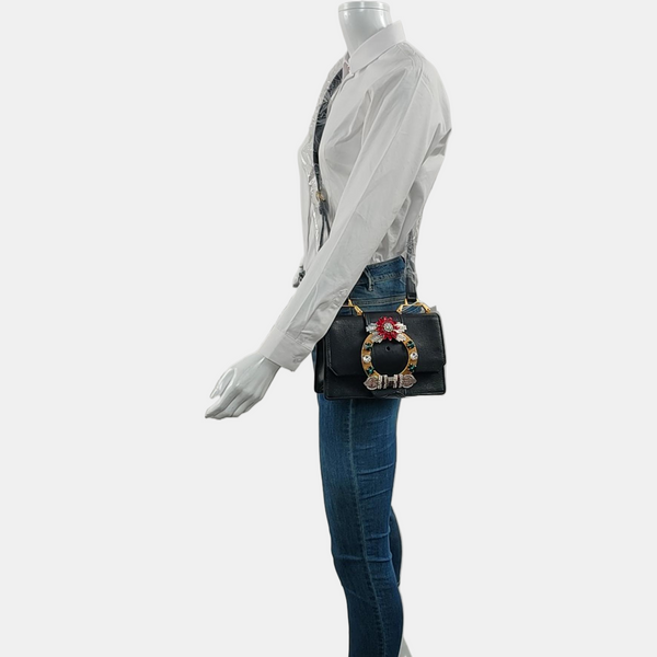 Miu Lady Calfskin Black