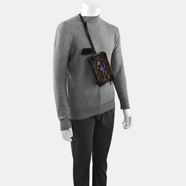SOFT TRUNK Monogram Coated Canvas Brown