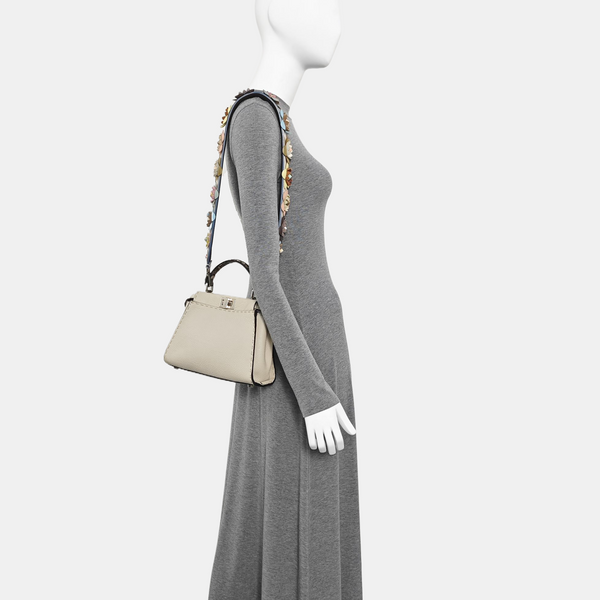Peekaboo Mini Calfskin White