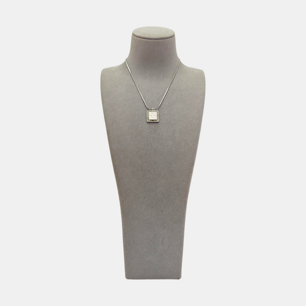 4G Logo Metal Silver Necklace