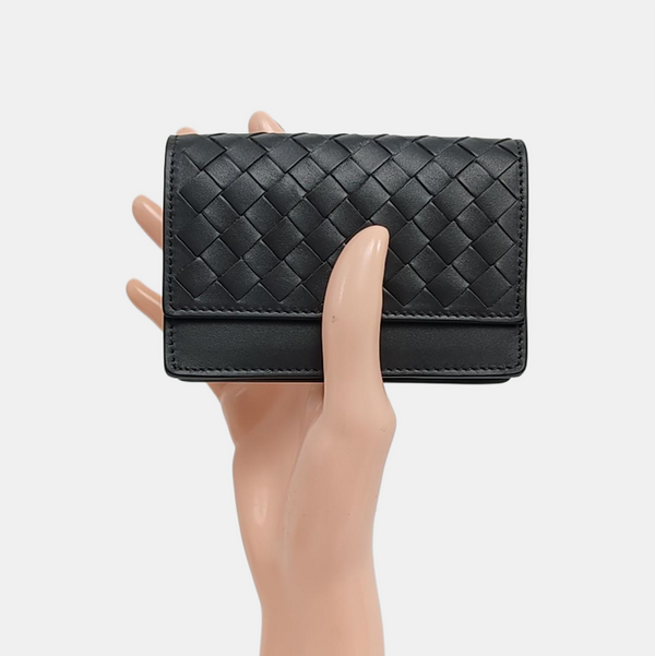 Lambskin Card Holder Gray