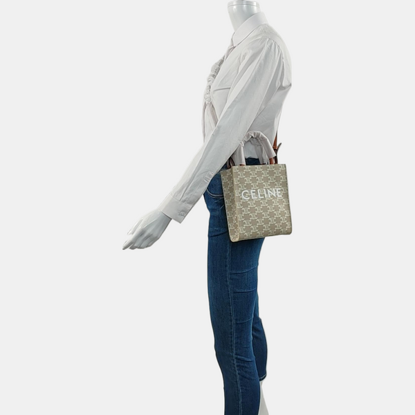 CABAS CELINE Mini Coated Canvas Beige