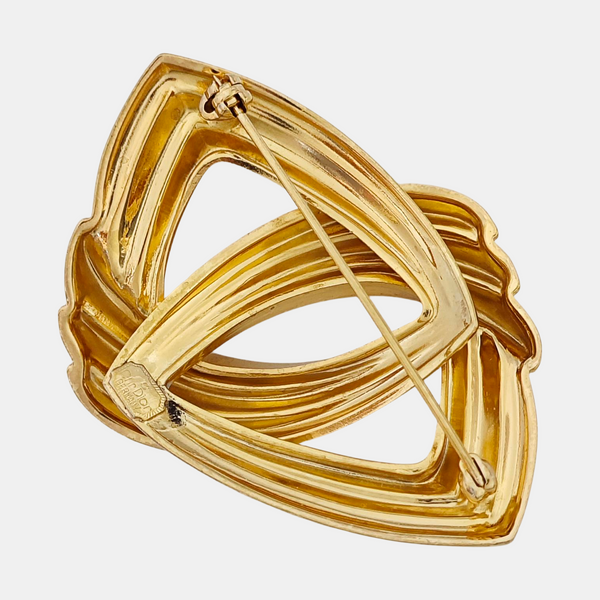 Metal Gold Brooch