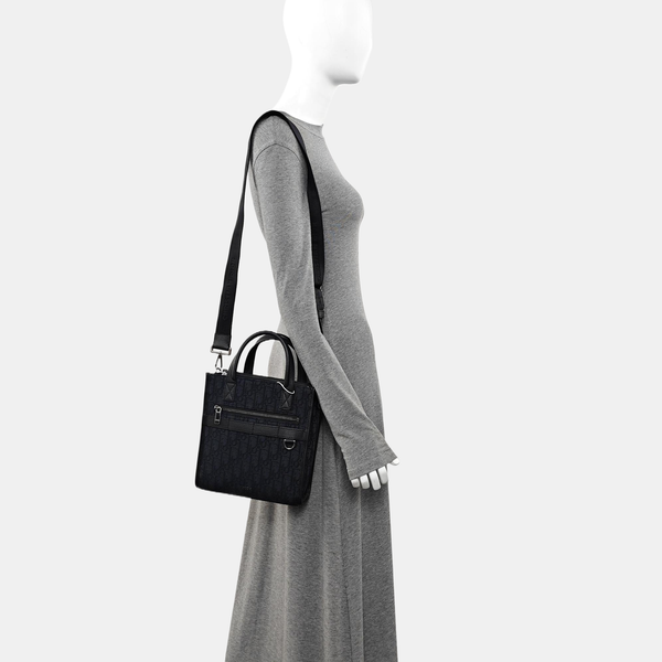 Safari Oblique Canvas Black