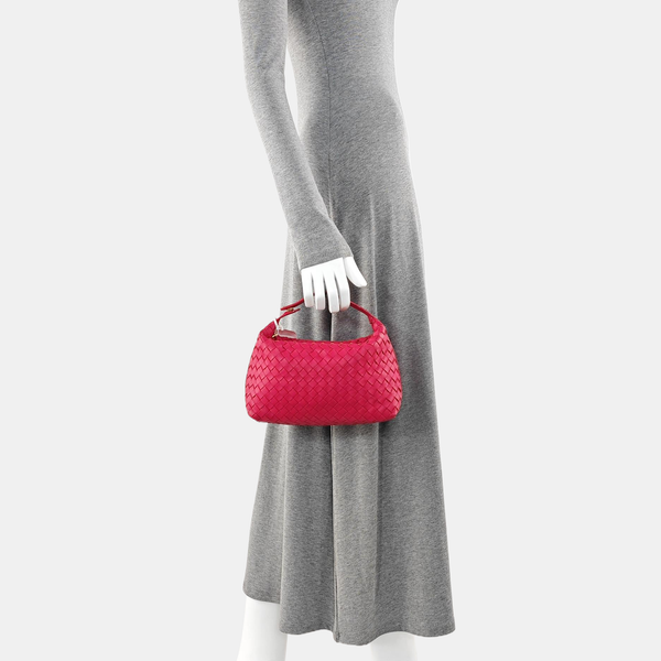 Lambskin Top Handle Bag Red