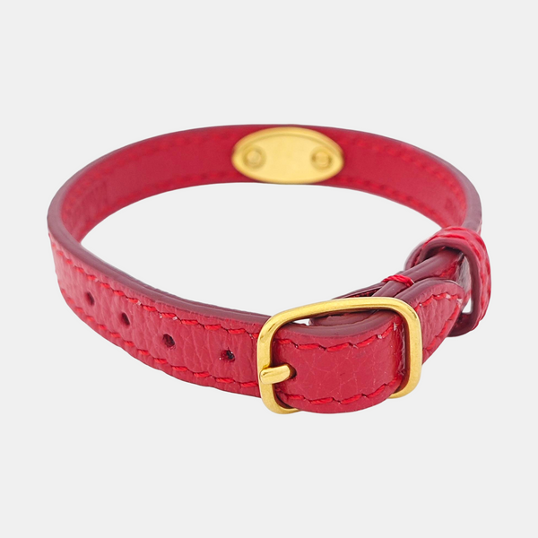 Leather Red Bracelet