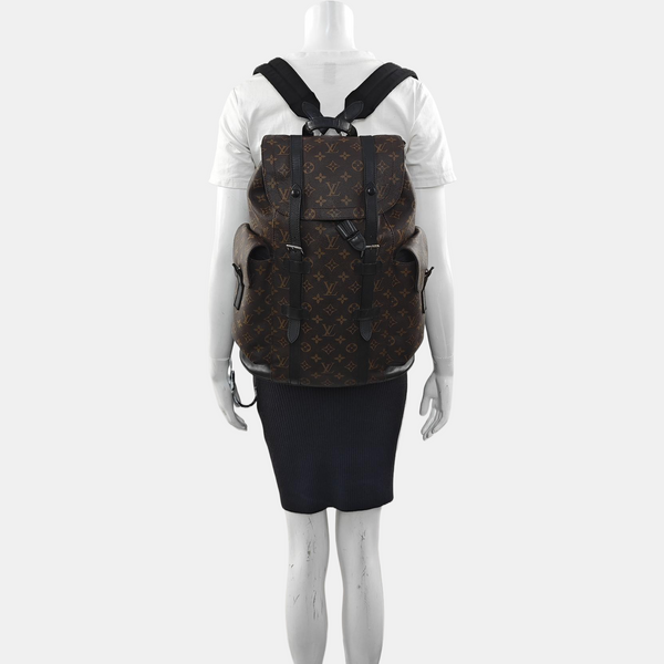 CHRISTOPHER MM Monogram Coated Canvas Brown