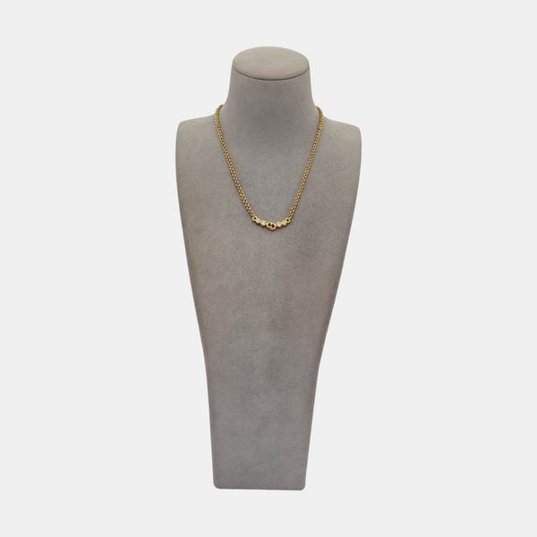 Petit CD Metal Gold Necklace