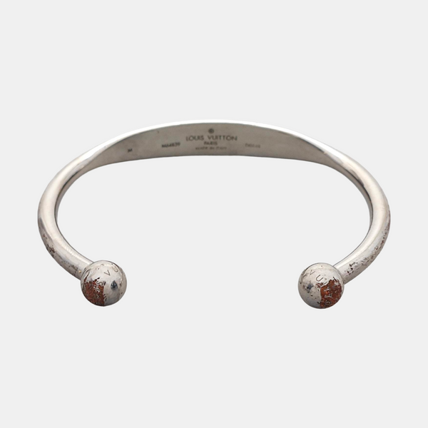 MONOGRAM Metal Silver Bangle