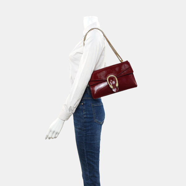Dionysus Medium Patent Leather Red