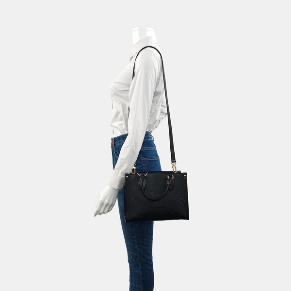 ONTHEGO PM Monogram Calfskin Black