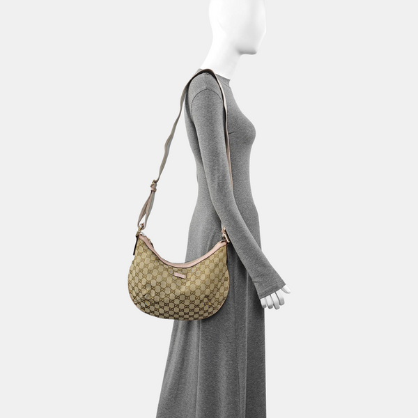 Monogram Coated Canvas Shoulder Bag Beige