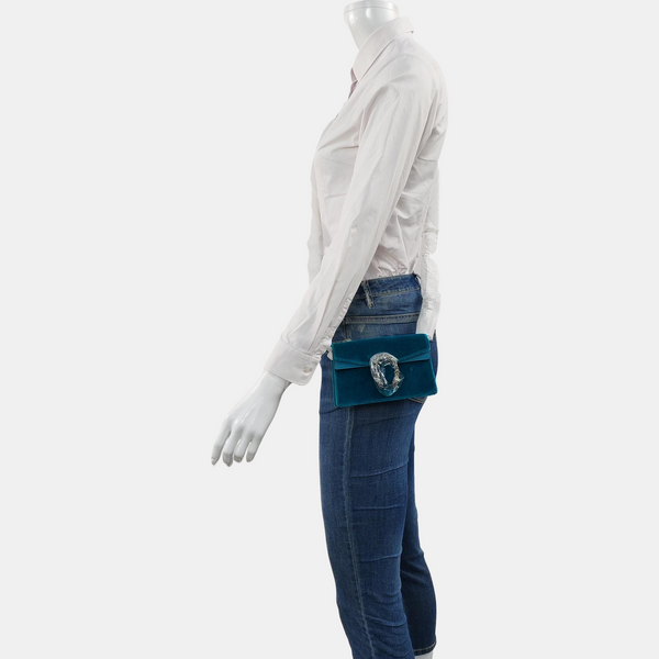 Authenticated pre-owned Dionysus Super Mini Velvet Green - Shoulder Bag at Looply