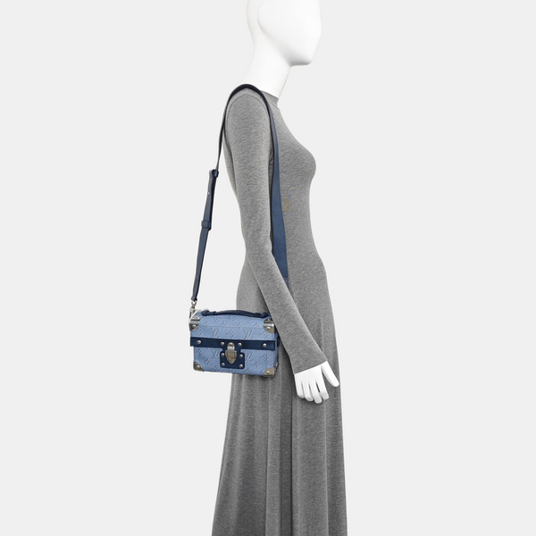 SOUL TRUNK Monogram Coated Canvas Blue