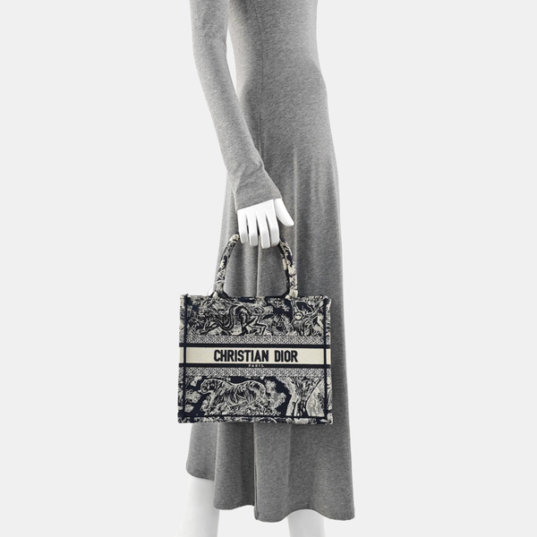 Book Tote Small Canvas Blue