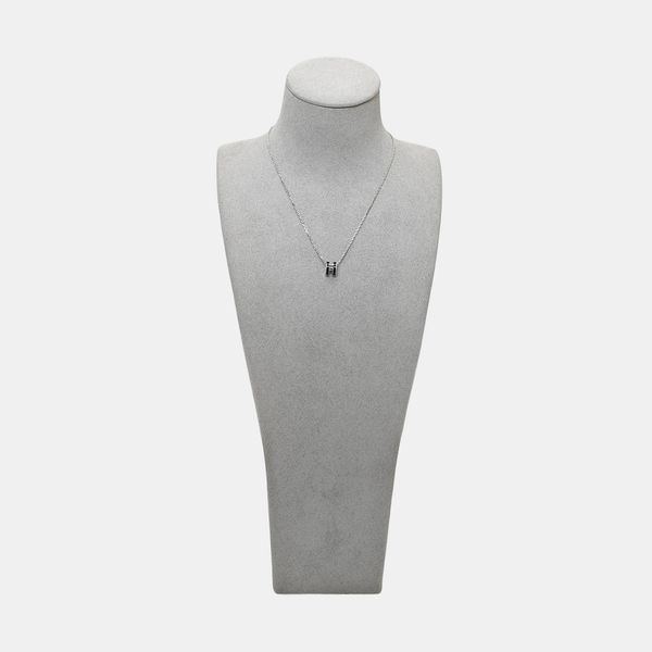 Pop H Metal Silver Necklace