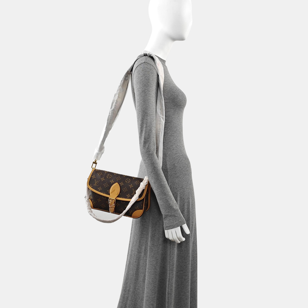 DIANE Monogram Coated Canvas Brown