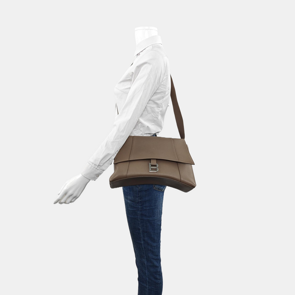 Downtown Medium Quilted Calfskin Gray