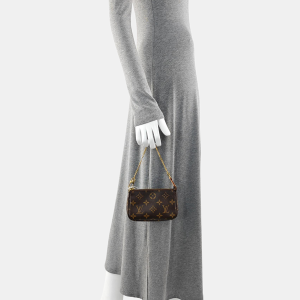 ACCESSOIRES Mini Monogram Coated Canvas Brown