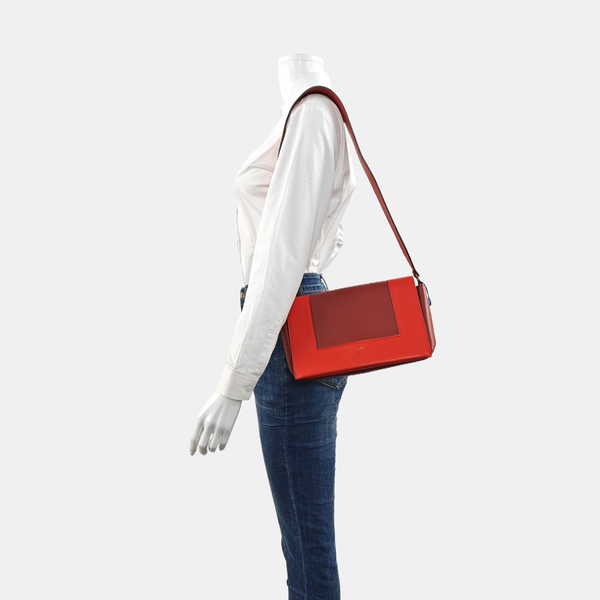 Authenticated pre-owned FRAME Medium Calfskin Red - Shoulder Bag at Looply