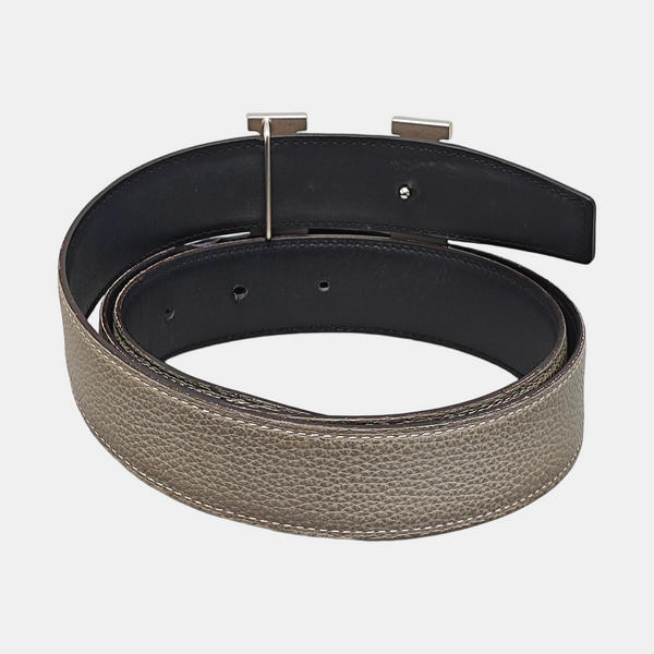 Leather Belt Gray