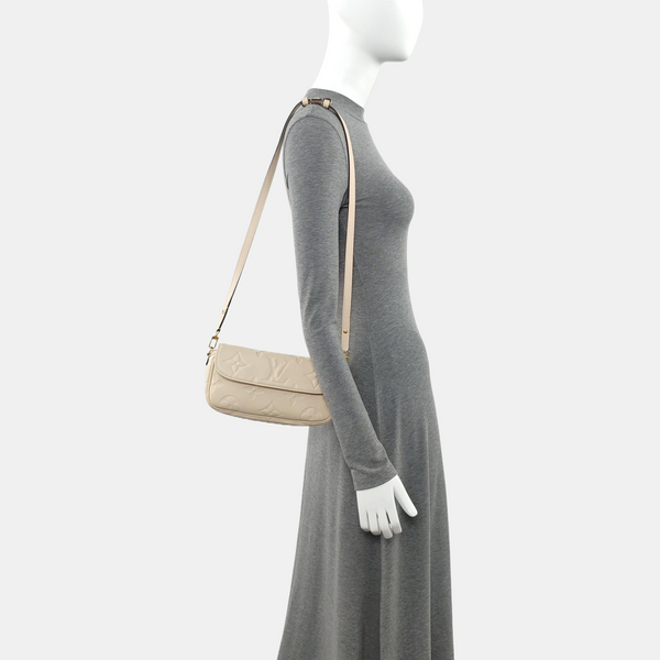 IVY Monogram Calfskin Beige