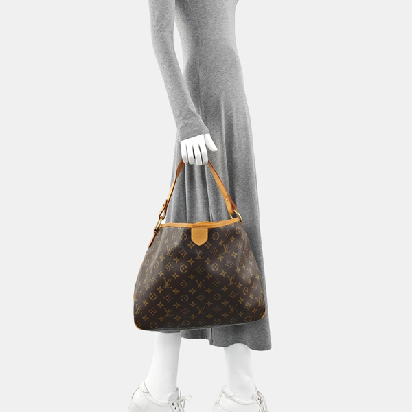 Monogram Coated Canvas Top Handle Bag Brown