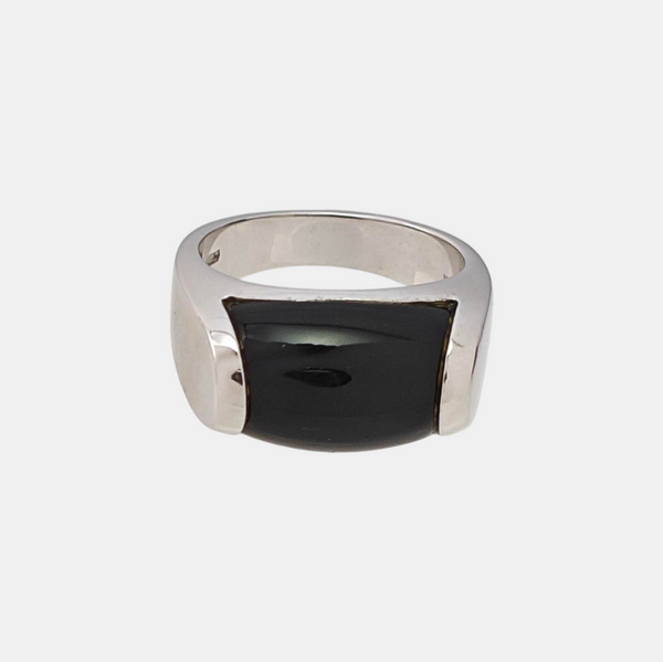 MVSA 18k White Gold Silver Ring EU 49