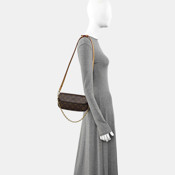 IVY Monogram Coated Canvas Brown