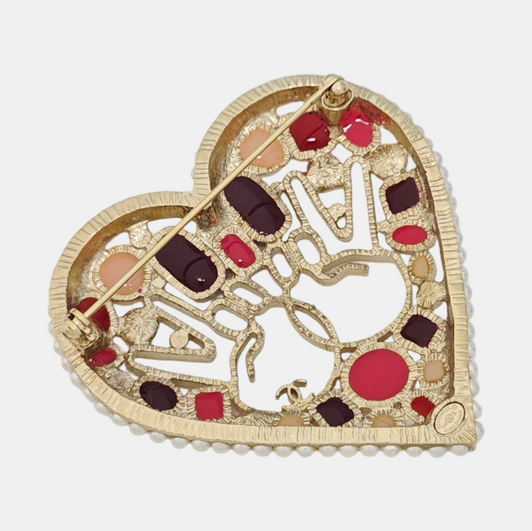 Vintage Metal Gold Brooch