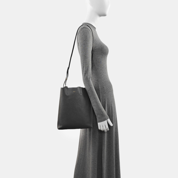 VERTICAL CABAS Mini Calfskin Gray