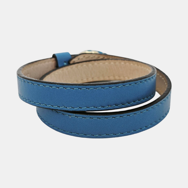 SERPENTI Leather Blue Bracelet
