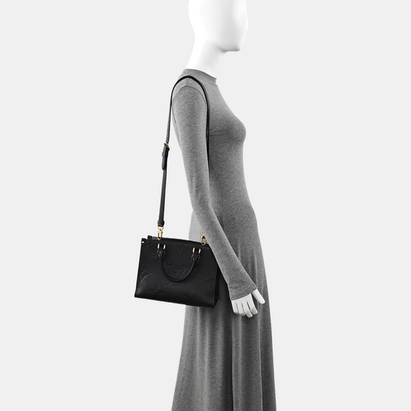 ONTHEGO PM Monogram Calfskin Black