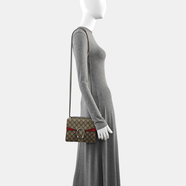 Dionysus Mini Monogram Lona Revestida Beige