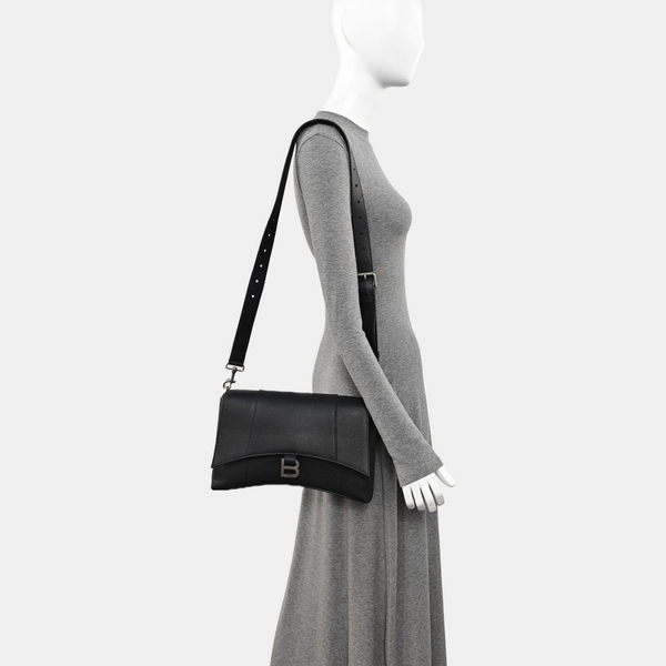 Calfskin Shoulder Bag Extra Small Black
