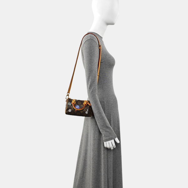 SPEEDY Monogram Coated Canvas Brown