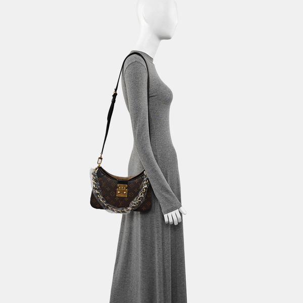 TWINNY Monogram Coated Canvas Brown