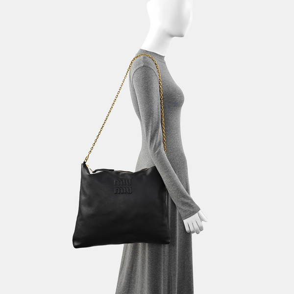 Large Lambskin Black