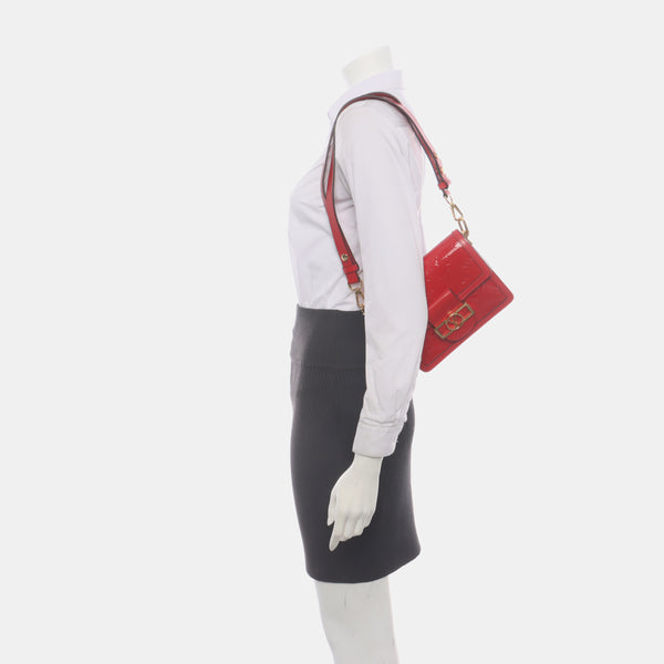 DAUPHINE Mini Patent Leather Red