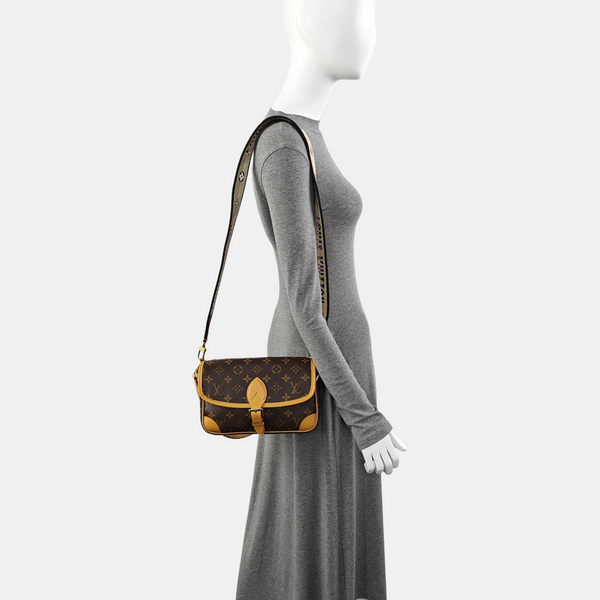 DIANE Monogram Coated Canvas Brown