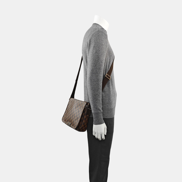 BROOKLYN Damier Ebene Coated Canvas Brown