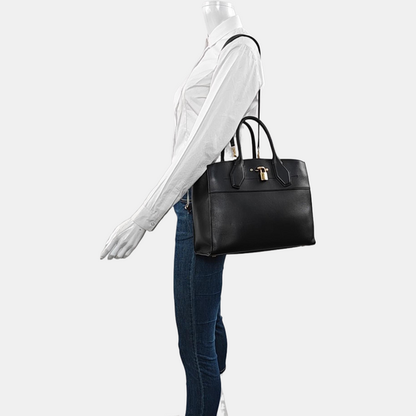 CITY STEAMER MM Calfskin Black