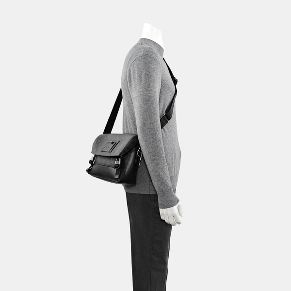 VOYAGER PM Monogram Coated Canvas Black