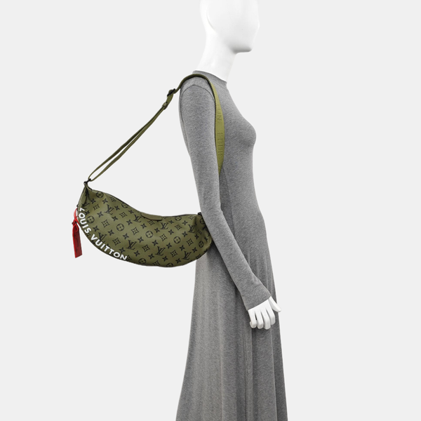 Monogram Coated Canvas Shoulder Bag Green