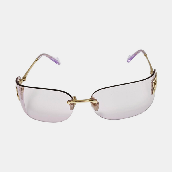 Metal Sunglasses Purple