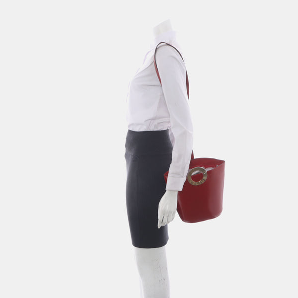 Calfskin Bucket Bag Red